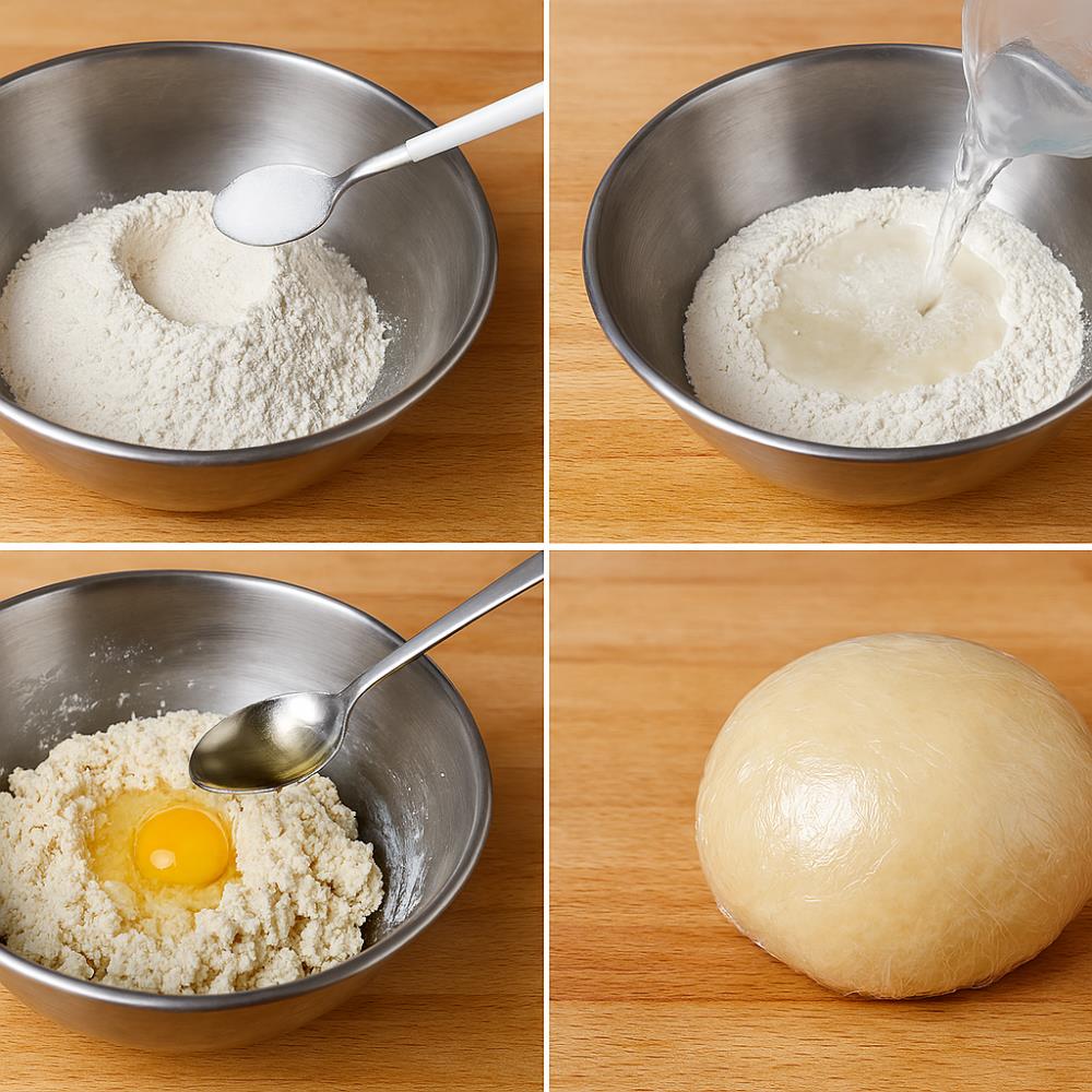 Замешиваем тесто