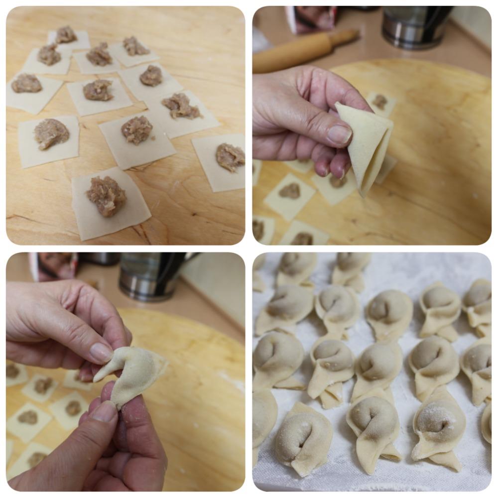 Формовка тортеллини