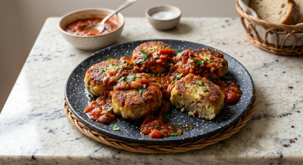 Картофельные котлеты с мясом