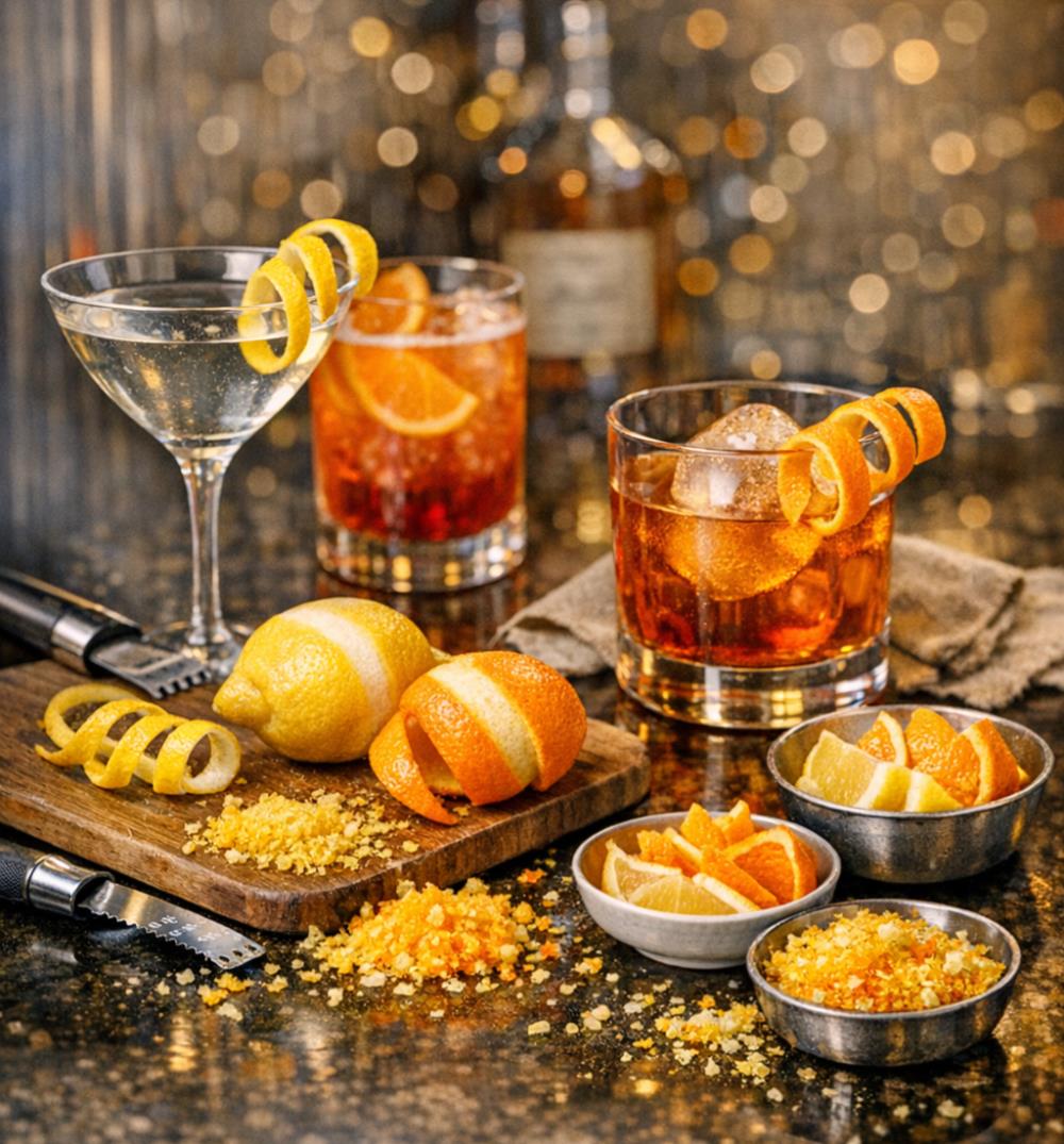 Цитрусовые плоды - элемент декора