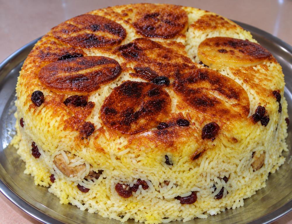 Рисовая бабка с курицей