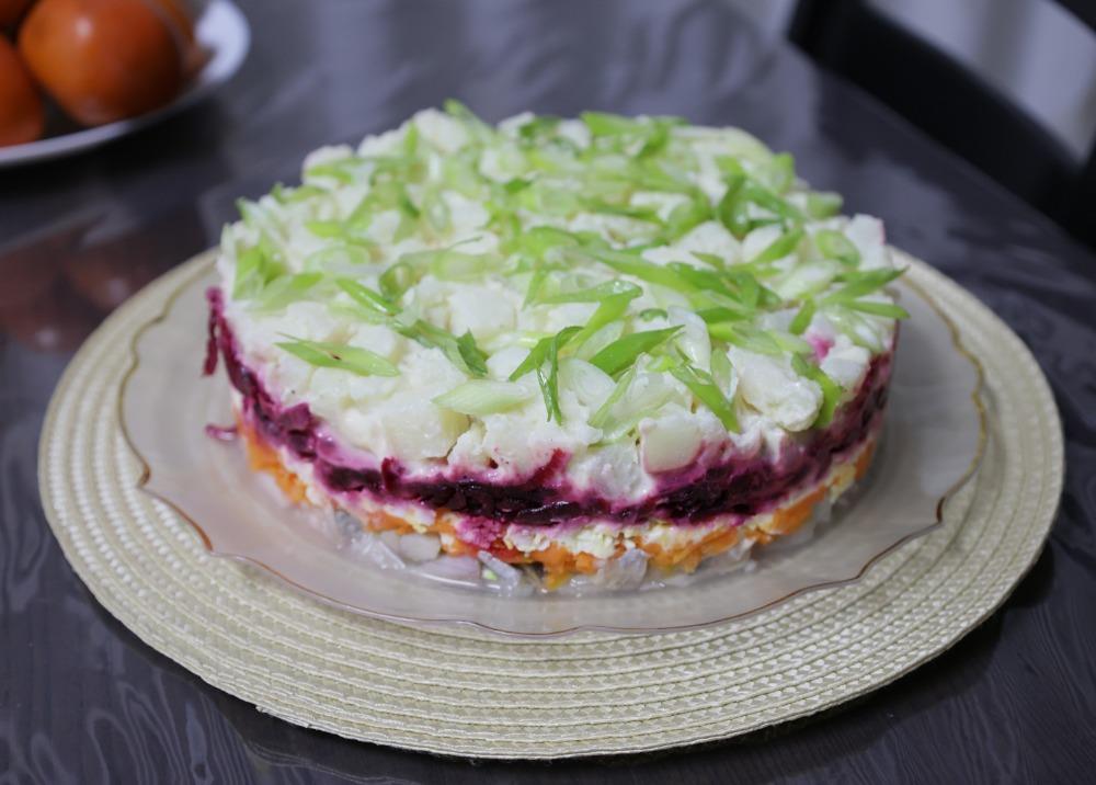 Селедка под шубой в кольце