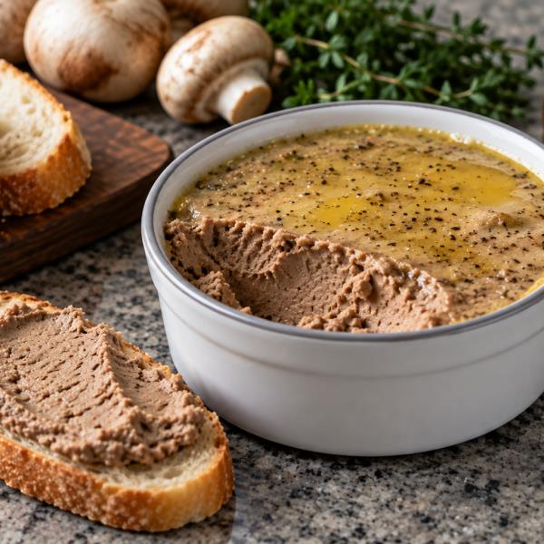 Паштет из куриной печени с грибами