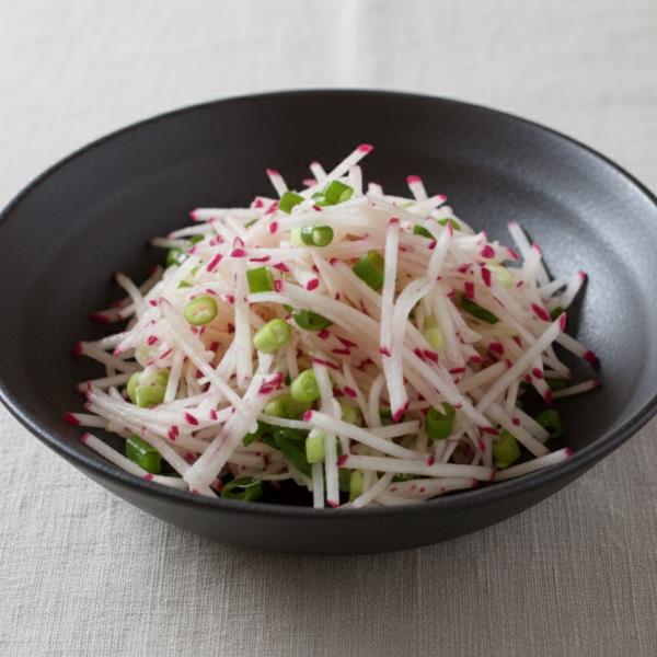 Салат из редиса с лимонной цитрусовой заправкой