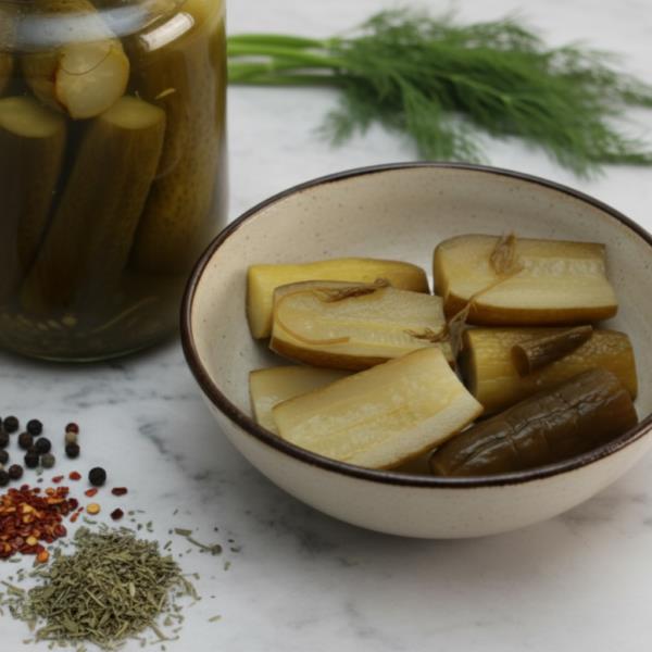 Быстрые маринованные огурцы