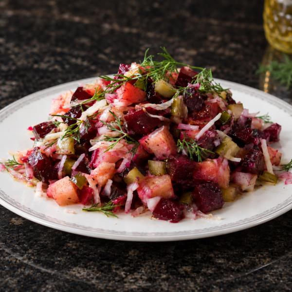 Классический винегрет с квашеной капустой
