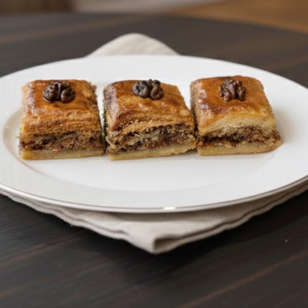 Домашняя пахлава с орехами и изюмом