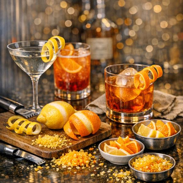 Цитрусовые плоды - элемент декора