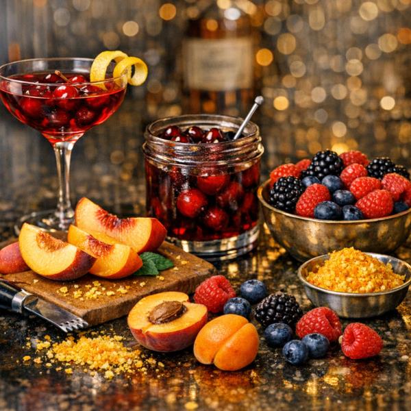 Косточковые фрукты и ягодные компоненты