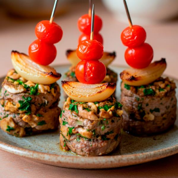 Мясная фантазия на шпажке