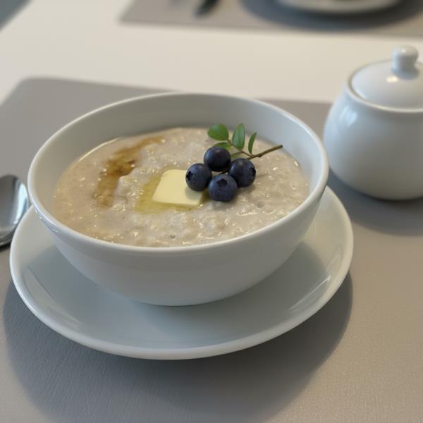 Домашняя овсяная каша на молоке