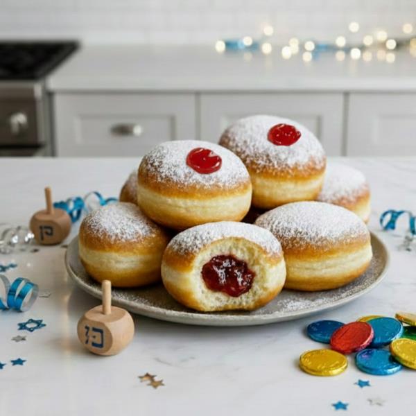 Классические суфганиет с джемом