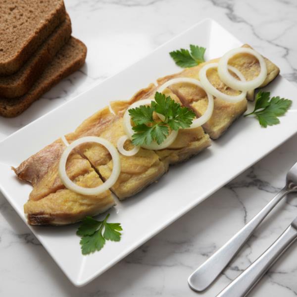 Домашняя вяленая скумбрия с горчицей